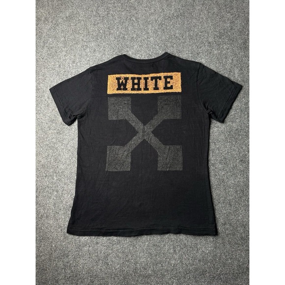 Mens T-Shirt Off-White Black Arrows White Logo Made in China 2018 Size L